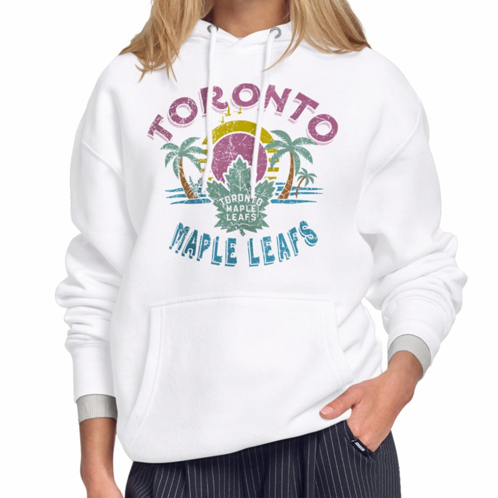 Toronto Maple Leafs - Starter Women's Tonal Beach Hoodie White