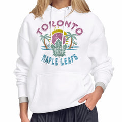 Toronto Maple Leafs - Starter Women's Tonal Beach Hoodie White