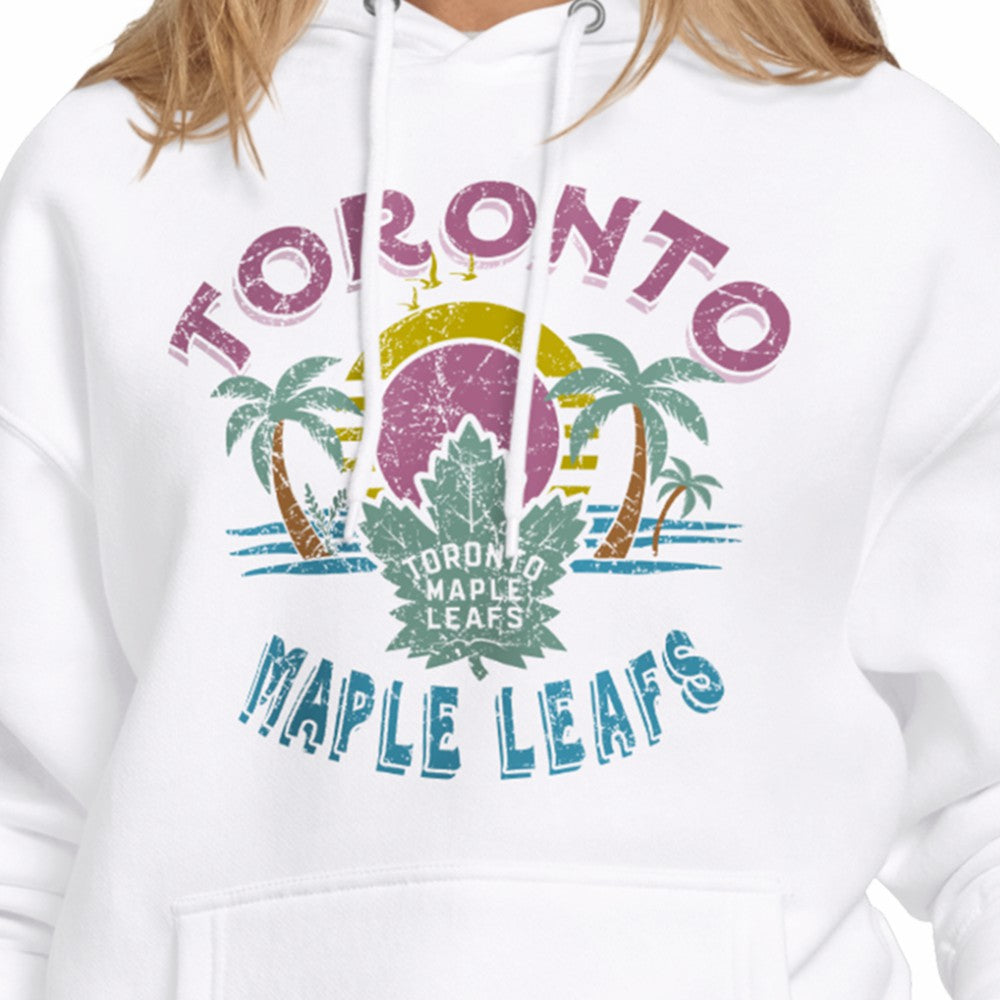 Toronto Maple Leafs - Starter Women's Tonal Beach Hoodie White