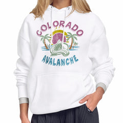Colorado Avalanche - Starter Women's Tonal Beach Hoodie White