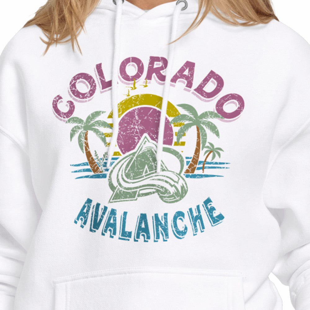 Colorado Avalanche - Starter Women's Tonal Beach Hoodie White