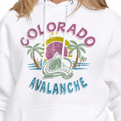 Colorado Avalanche - Starter Women's Tonal Beach Hoodie White