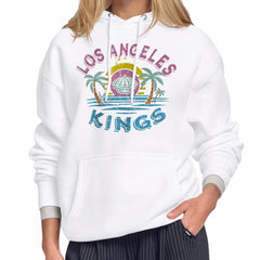 Los Angeles Kings - Starter Women's Tonal Beach Hoodie White