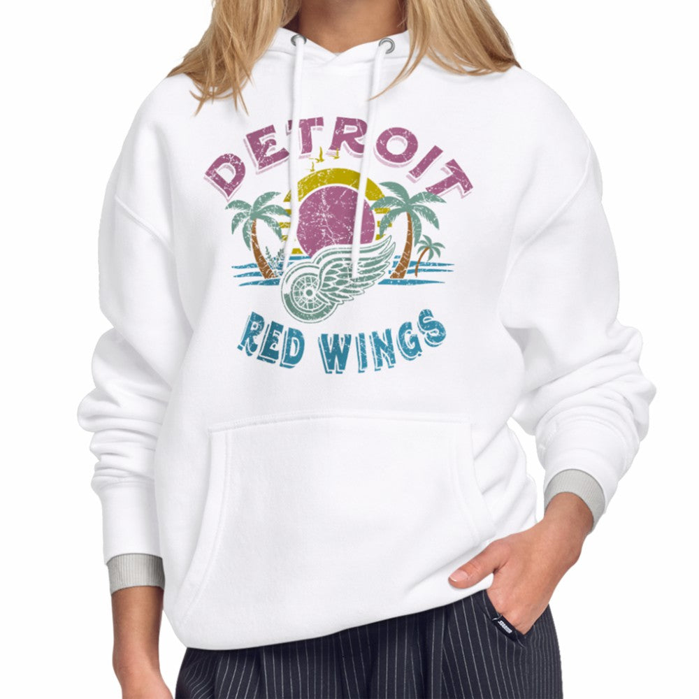 Detroit Red Wings - Starter Women's Tonal Beach Hoodie White