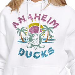 Anaheim Ducks - Starter Women's Tonal Beach Hoodie White