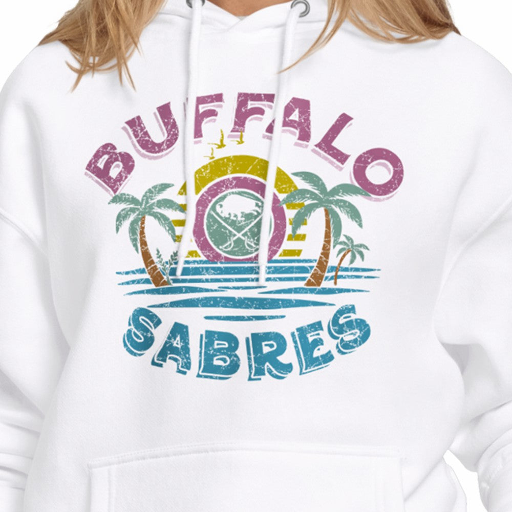 Buffalo Sabres - Starter Women's Tonal Beach Hoodie White