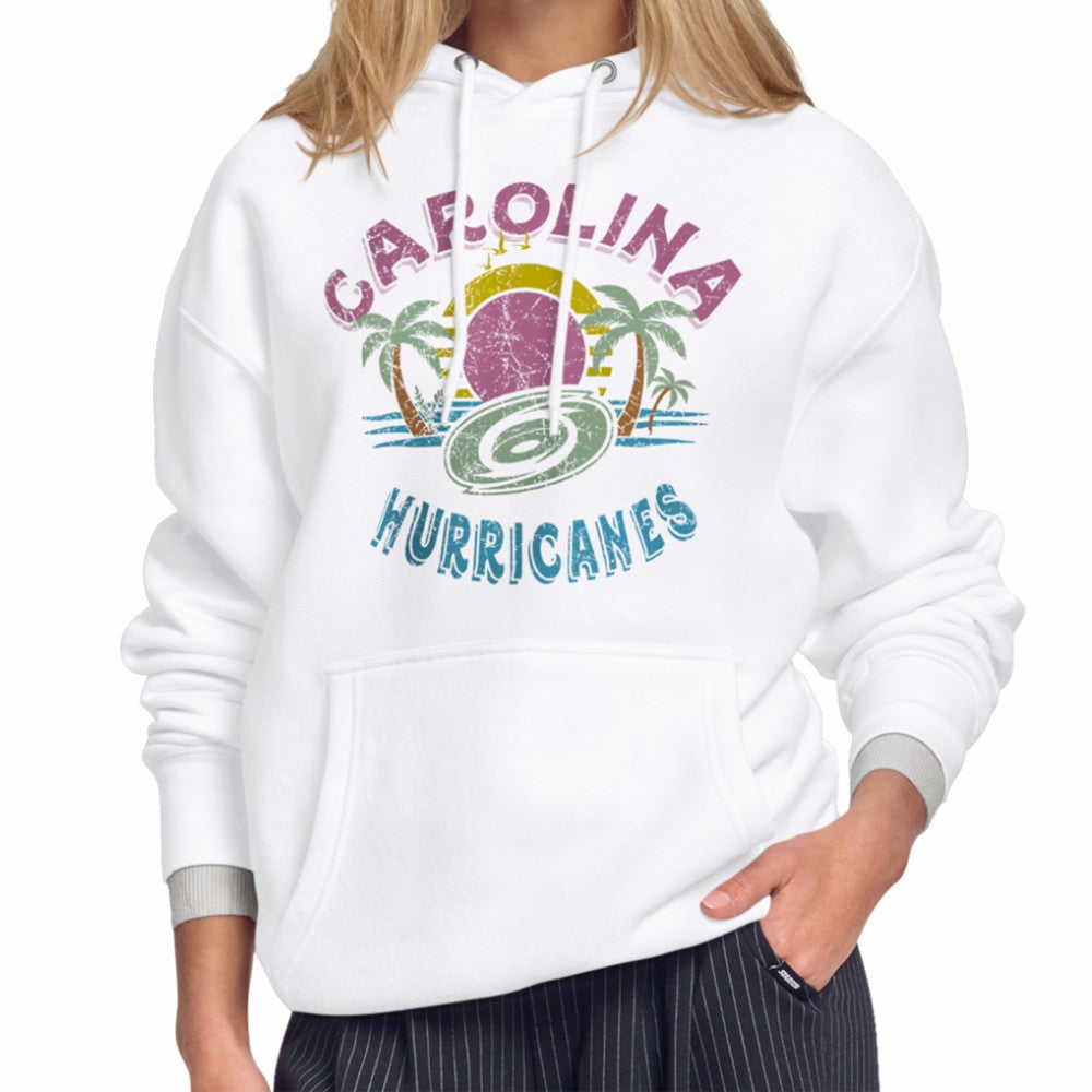 Carolina Hurricanes - Starter Women's Tonal Beach Hoodie White
