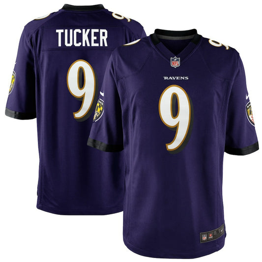 Justin Tucker Baltimore Ravens Youth Game Jersey - Purple | NFL Jerseys