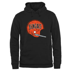 Cincinnati Bengals Throwback Logo Pullover Hoodie Black - NFL