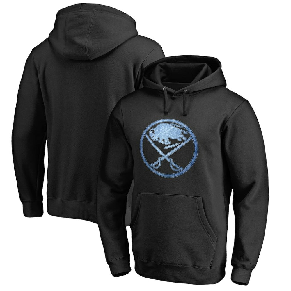 Buffalo Sabres - Rinkside Pond Hockey Pullover Hoodie Black