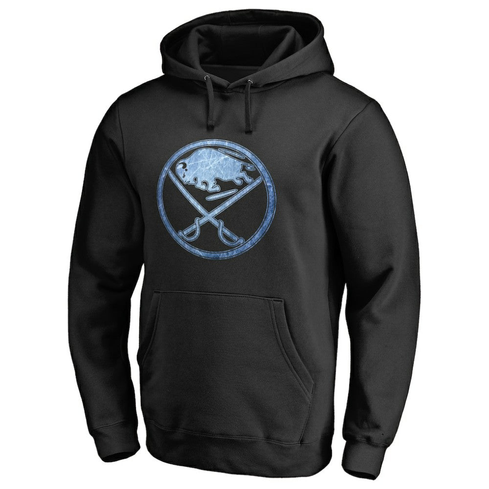 Buffalo Sabres - Rinkside Pond Hockey Pullover Hoodie Black