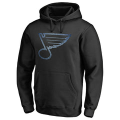 St. Louis Blues - Rinkside Pond Hockey Pullover Hoodie Black
