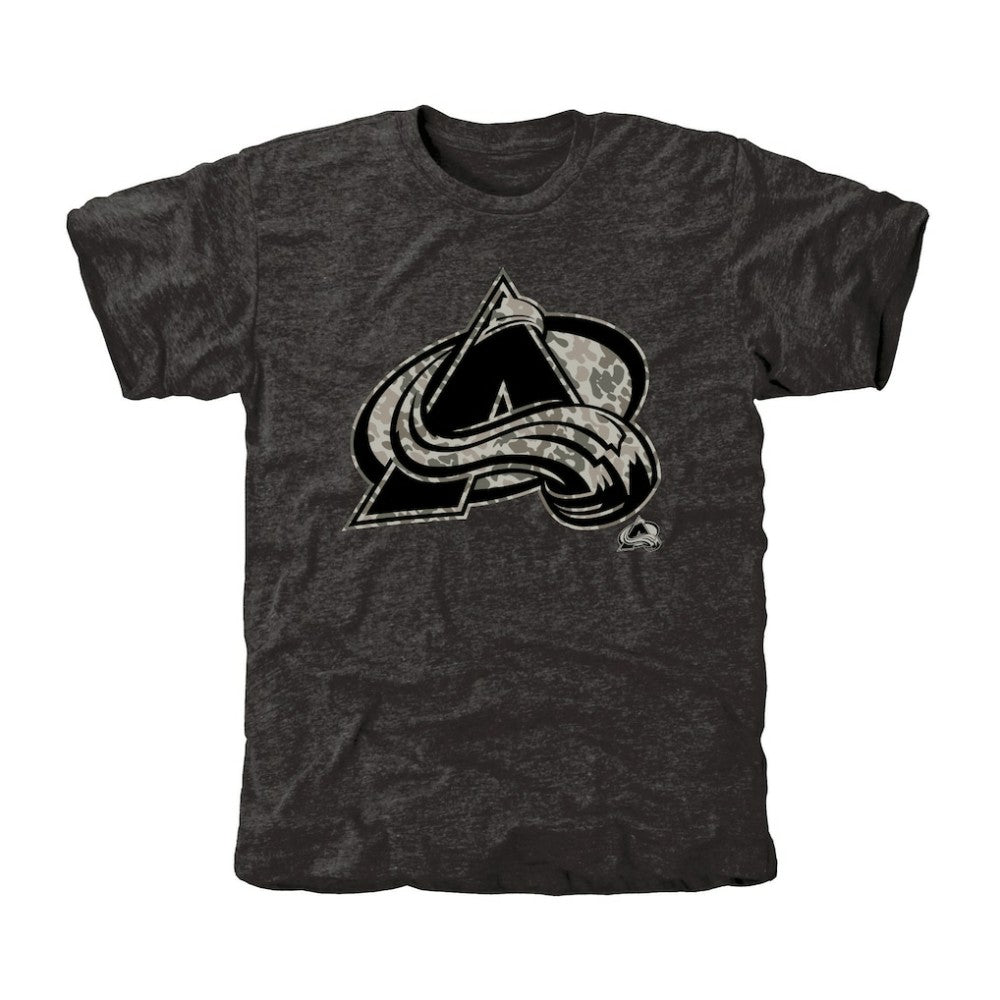 Men's Colorado Avalanche - Black Rink Warrior Tri-Blend T-Shirt