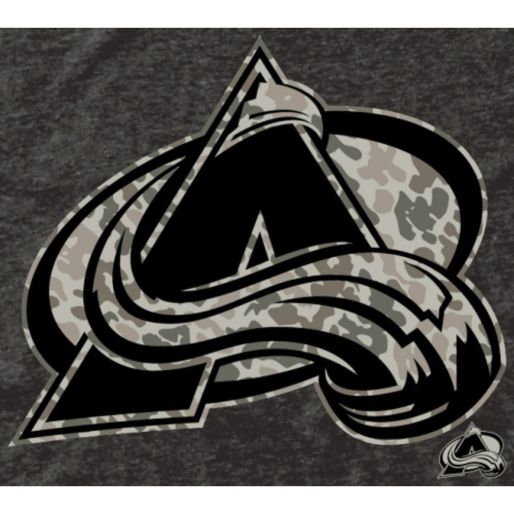 Men's Colorado Avalanche - Black Rink Warrior Tri-Blend T-Shirt