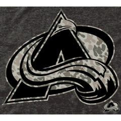 Men's Colorado Avalanche - Black Rink Warrior Tri-Blend T-Shirt