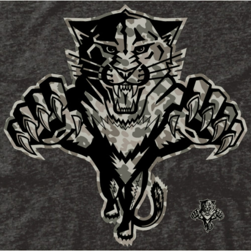 Men's Florida Panthers - Black Rink Warrior Tri-Blend T-Shirt
