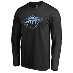 Minnesota Wild - Pond Hockey Long Sleeve T-Shirt Black