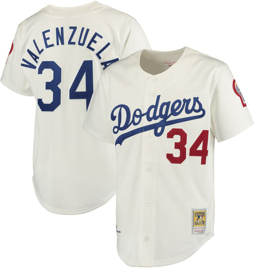 Fernando Valenzuela Los Angeles Dodgers Mitchell & Ness Authentic Jersey - White | MLB Jerseys