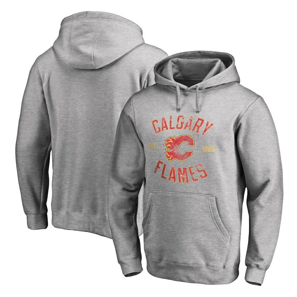 Calgary Flames - Heritage Pullover Hoodie Ash