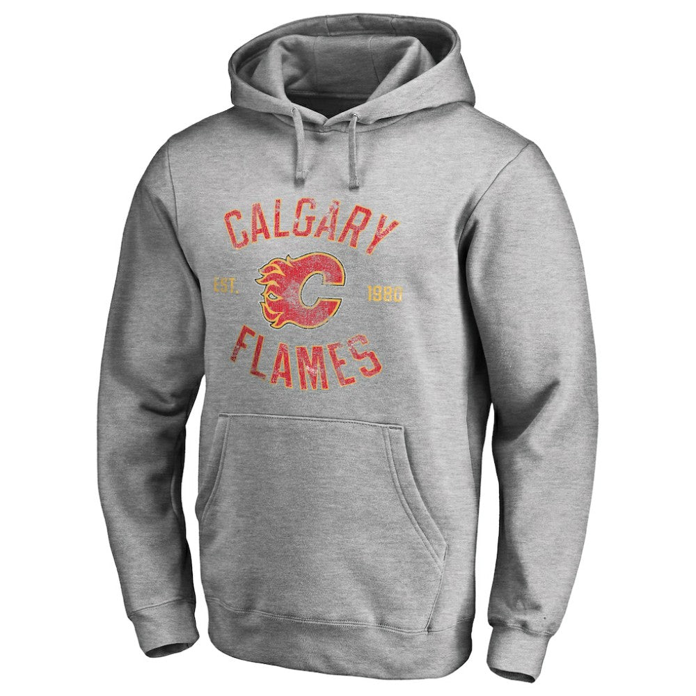 Calgary Flames - Heritage Pullover Hoodie Ash