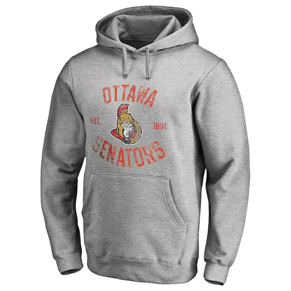 Ottawa Senators - Heritage Pullover Hoodie Ash