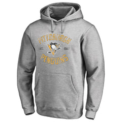 Pittsburgh Penguins Heritage Pullover Hoodie Ash