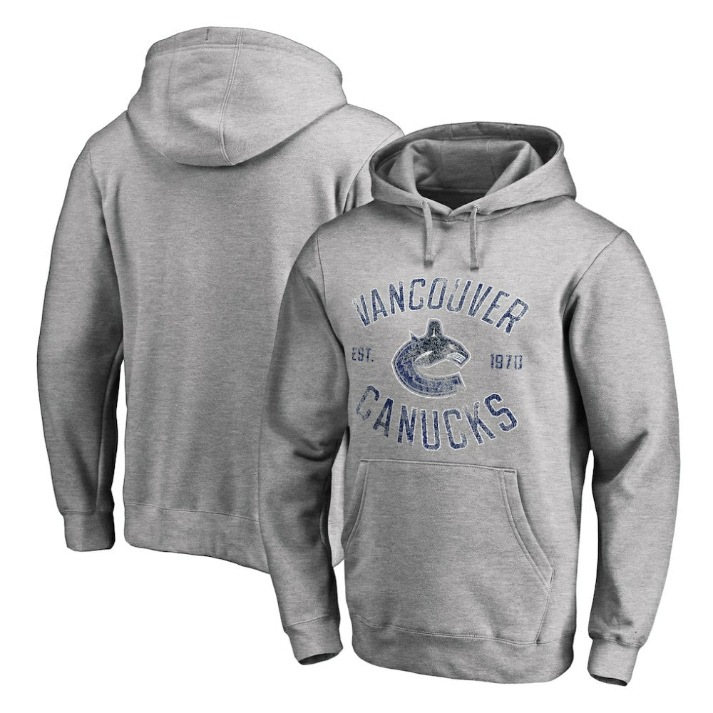 Vancouver Canucks - Heritage Pullover Hoodie Ash