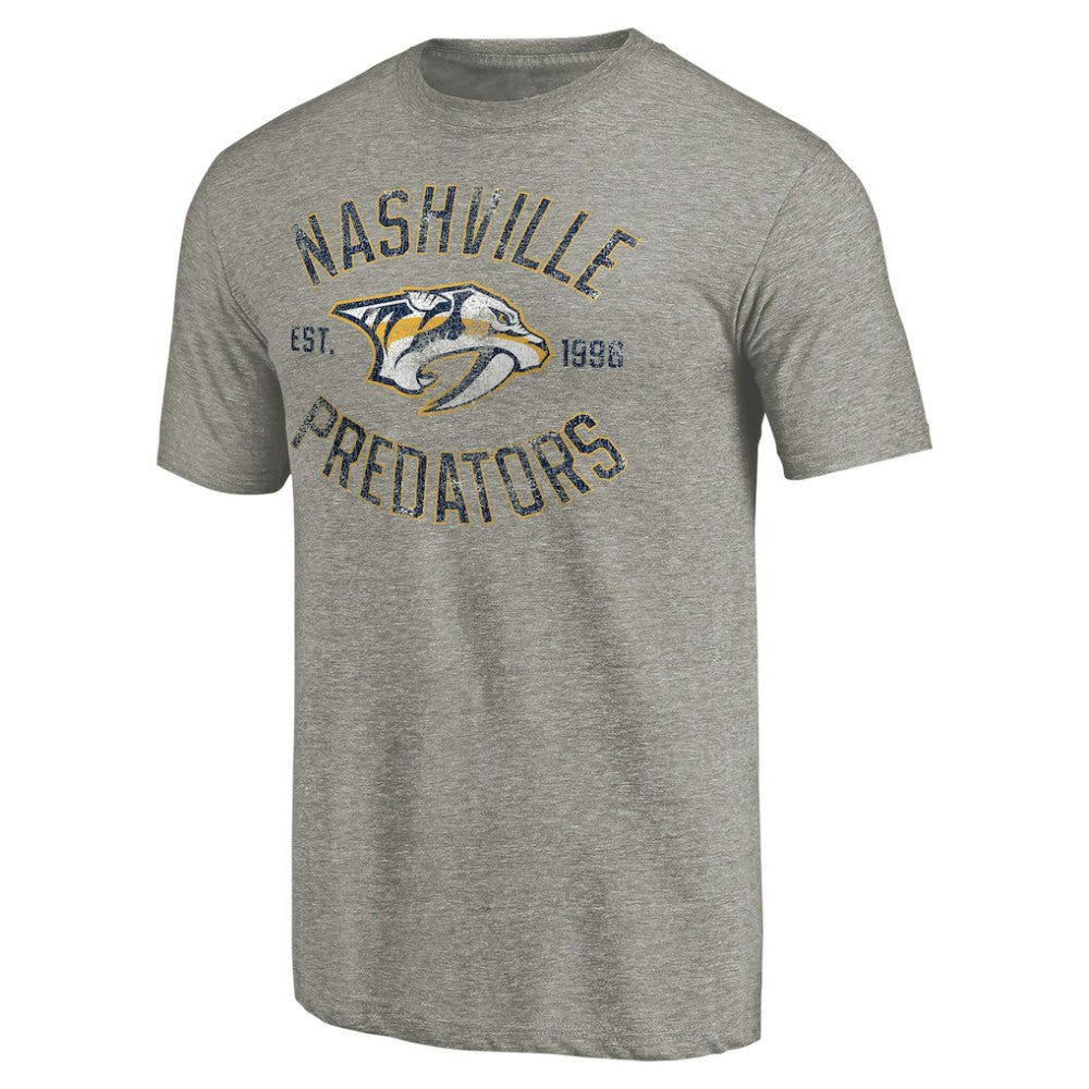 Nashville Predators - Heritage Tri-Blend T-Shirt Ash