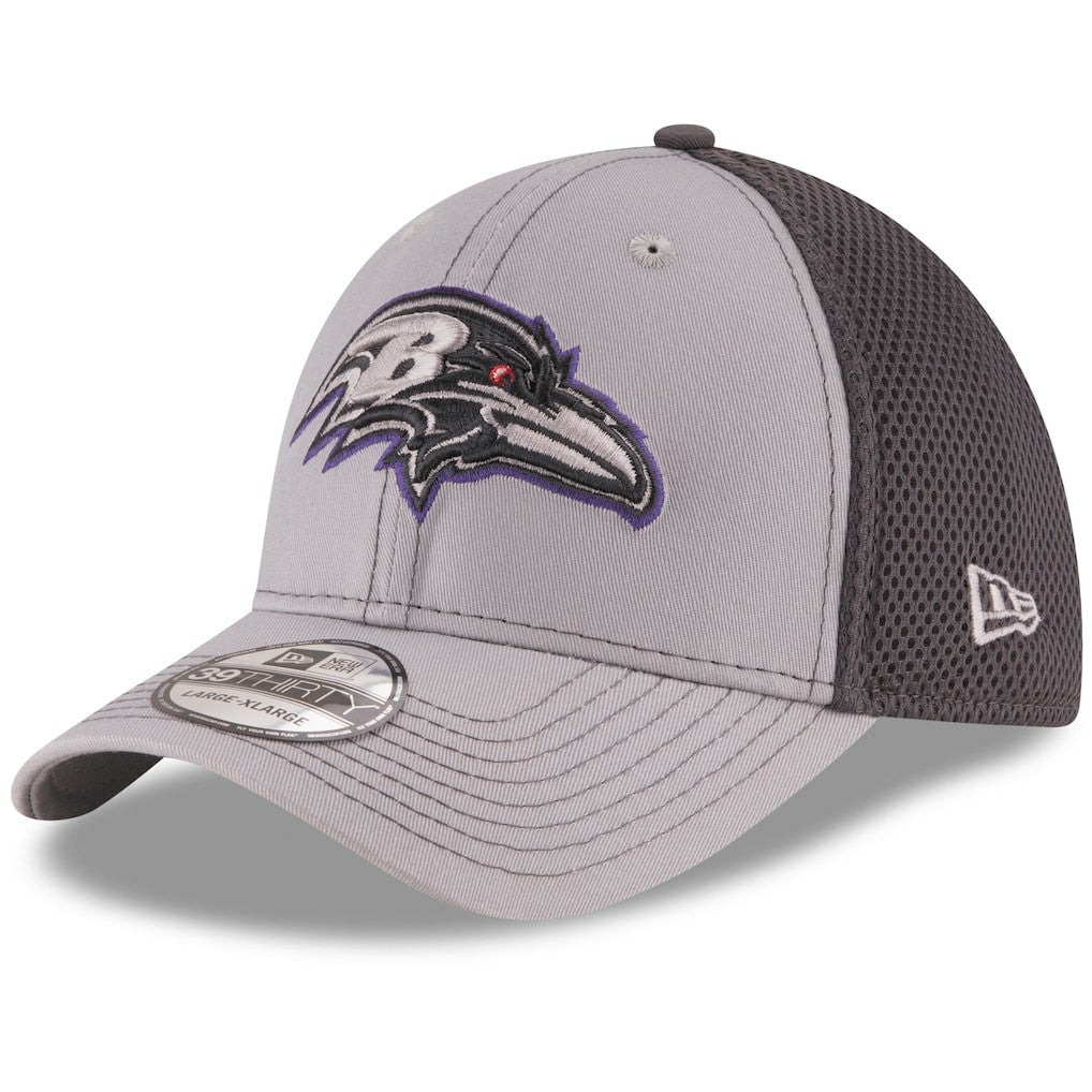 Baltimore Ravens New Era Grayed Out Neo 2 39THIRTY Flex Hat Gray/Graphite - NFL
