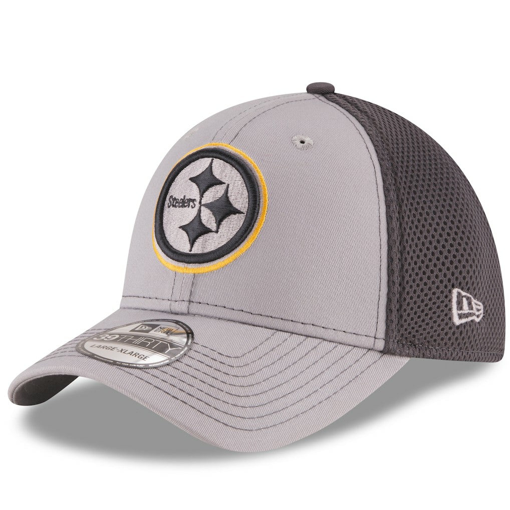 Pittsburgh Steelers New Era Grayed Out Neo 2 39THIRTY Flex Hat Gray/Graphite - NFL