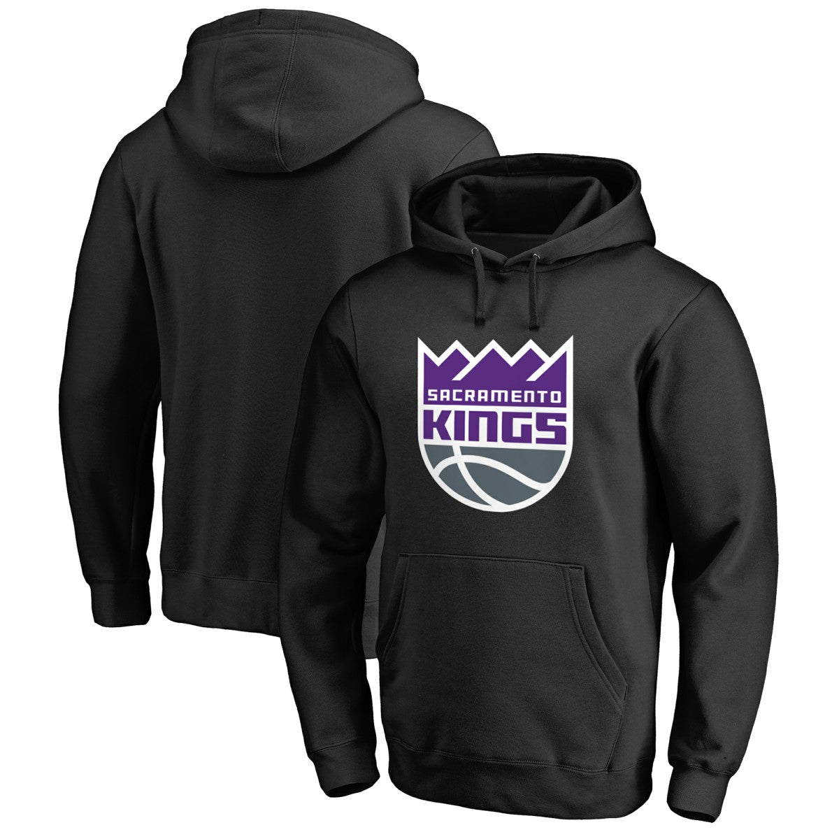 NBA - Sacramento Kings Primary Logo Pullover Hoodie - Black