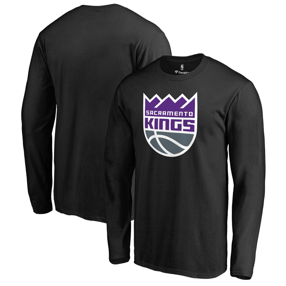 NBA - Sacramento Kings Primary Logo Long Sleeve T-Shirt - Black