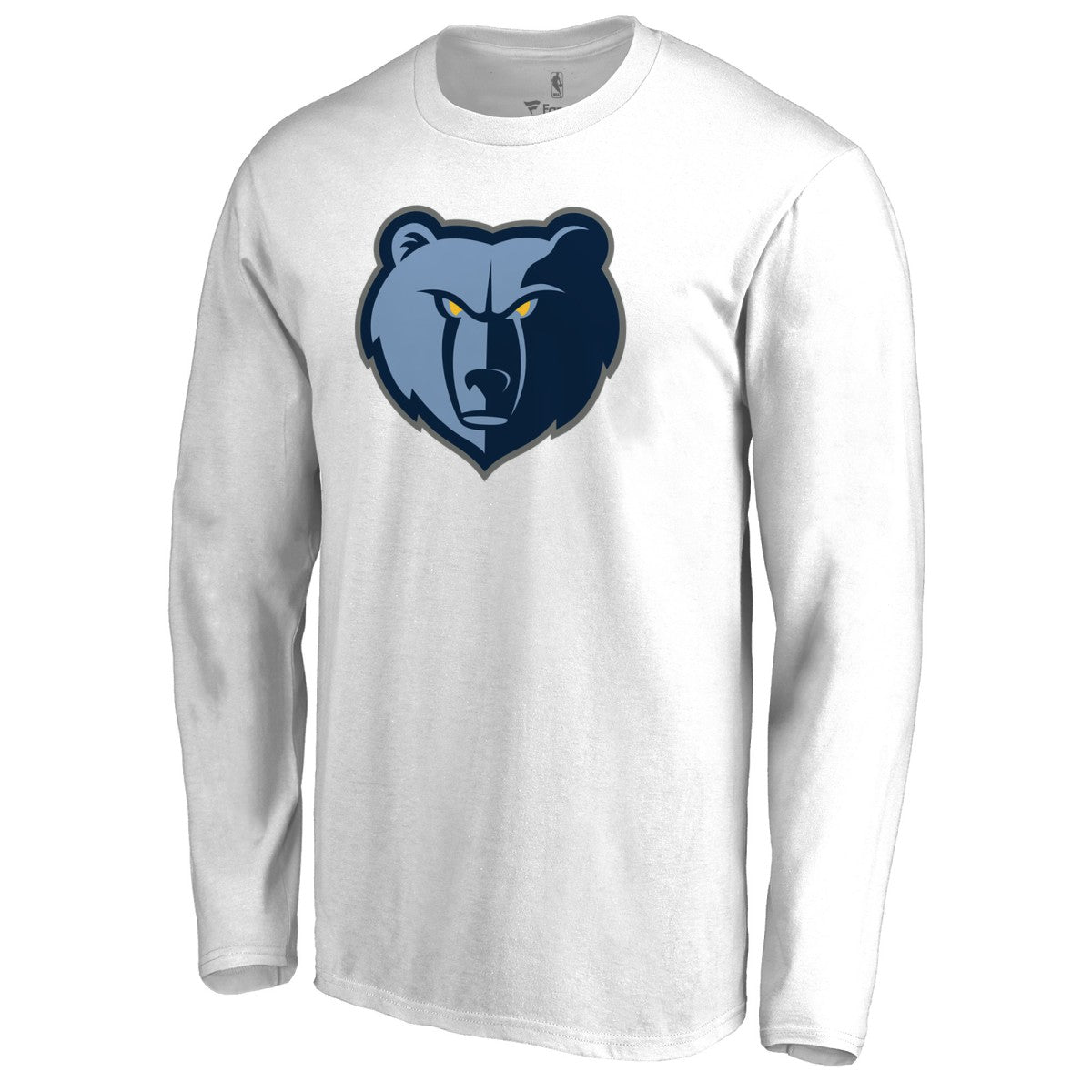 NBA - Memphis Grizzlies Primary Logo Long Sleeve T-Shirt - White