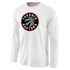 NBA - Toronto Raptors Primary Logo Long Sleeve T-Shirt - White
