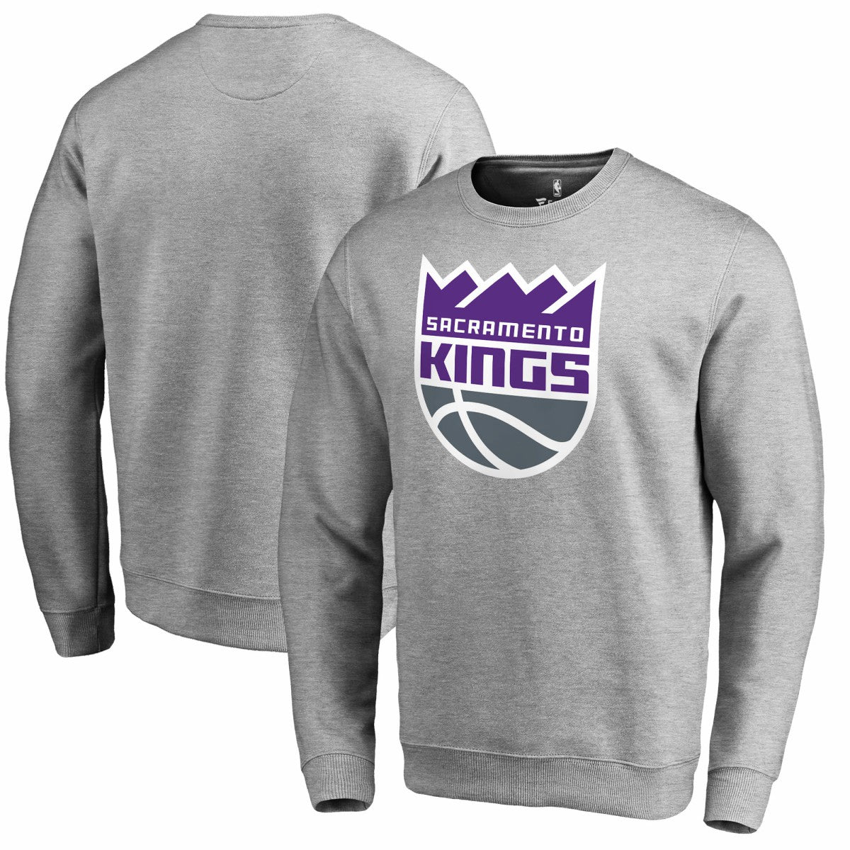 NBA - Sacramento Kings Primary Logo Sweatshirt - Heathered Gray