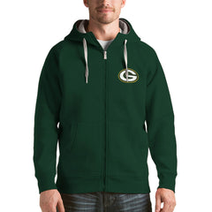 Green Bay Packers Antigua Victory Full-Zip Hoodie Green - NFL