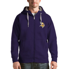 Minnesota Vikings Antigua Victory Full-Zip Hoodie Purple - NFL