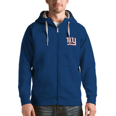 New York Giants Antigua Victory Full-Zip Hoodie Royal - NFL