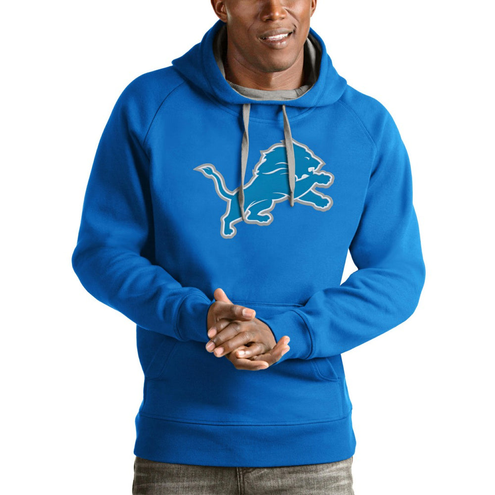 Detroit Lions Antigua Victory Pullover Hoodie Blue - NFL
