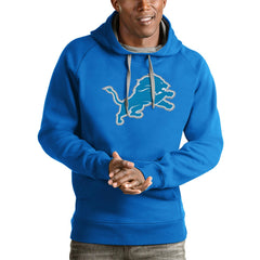 Detroit Lions Antigua Victory Pullover Hoodie Blue - NFL