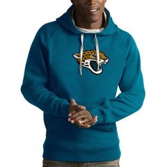 Jacksonville Jaguars Antigua Victory Pullover Hoodie Teal - NFL