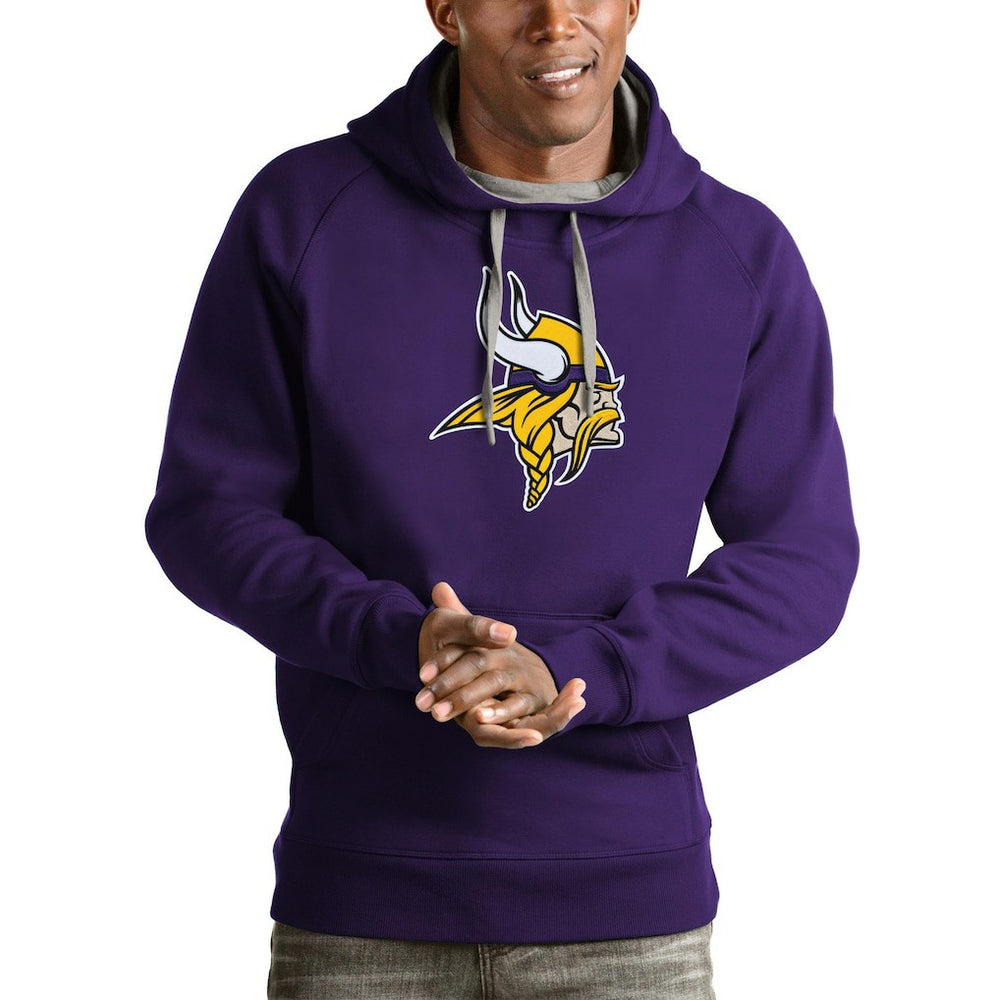 Minnesota Vikings Antigua Victory Pullover Hoodie Purple - NFL