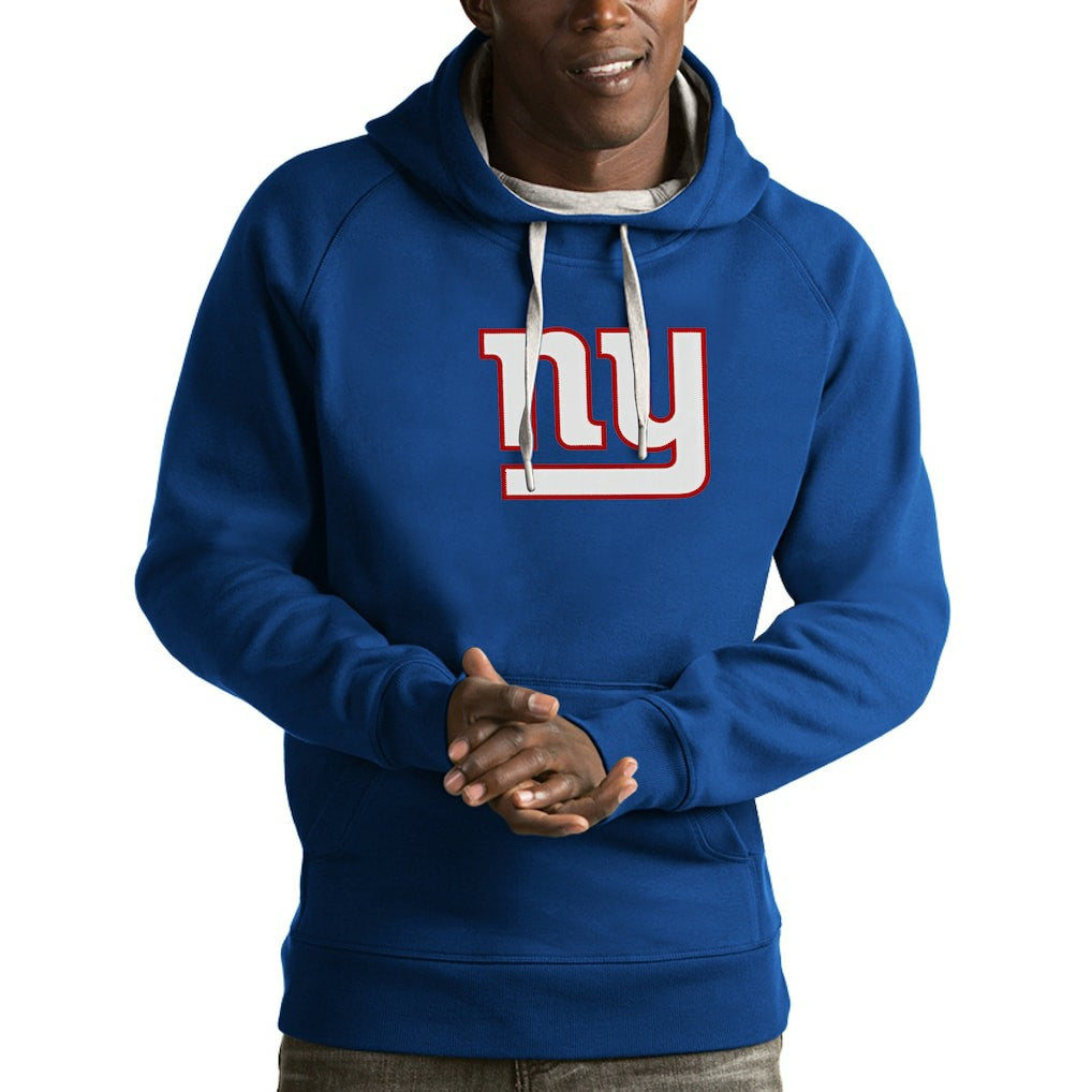 New York Giants Antigua Victory Pullover Hoodie Royal - NFL