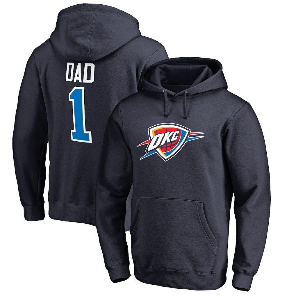 NBA - Oklahoma City Thunder #1 Dad Pullover Hoodie - Navy