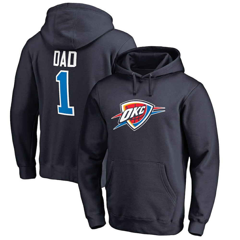 NBA - Oklahoma City Thunder #1 Dad Pullover Hoodie - Navy
