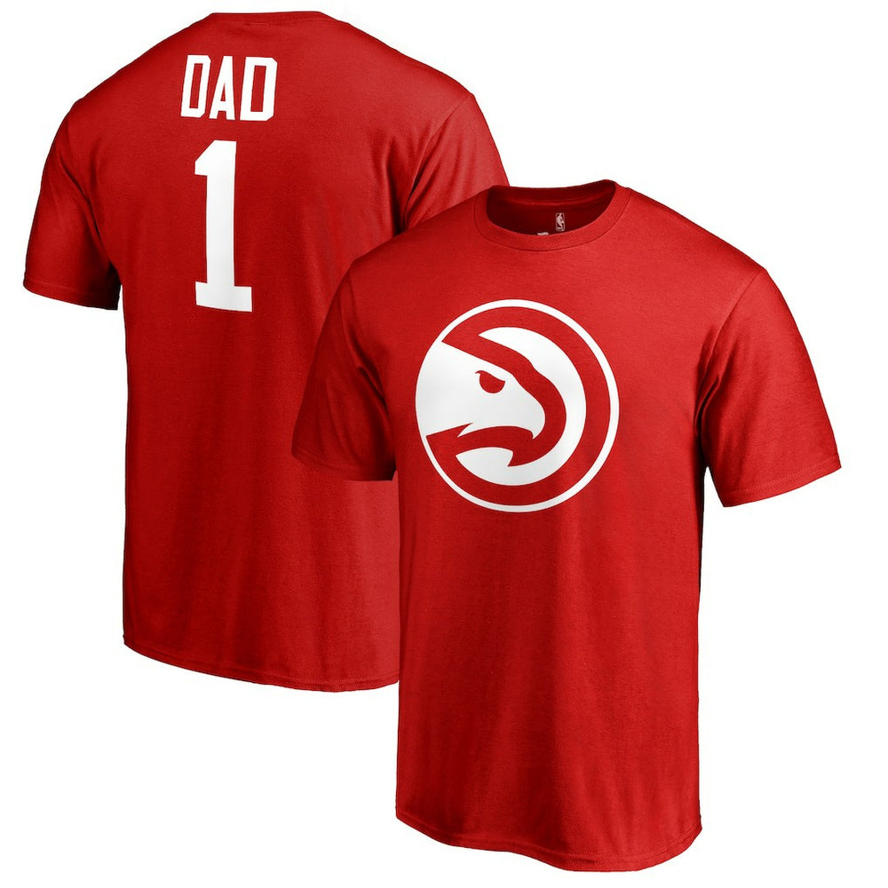 NBA - Atlanta Hawks #1 Dad T-Shirt - Red