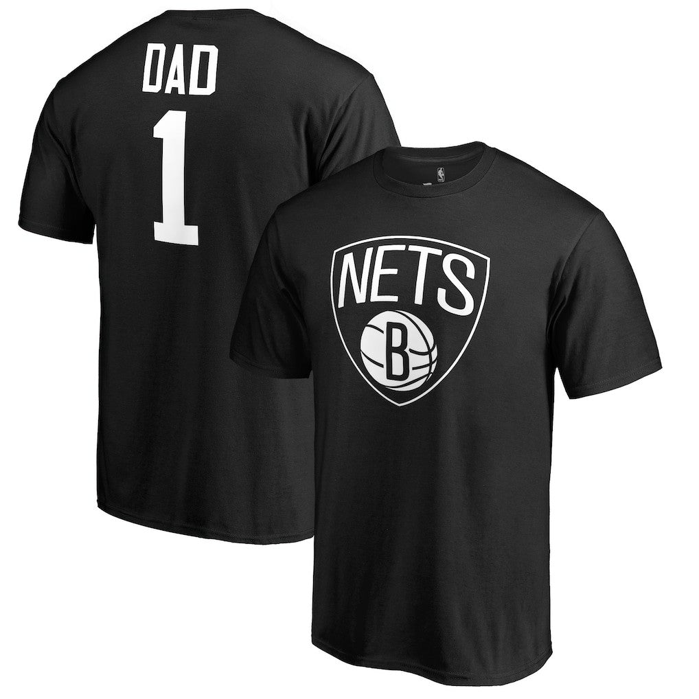 NBA - Brooklyn Nets #1 Dad T-Shirt - Black