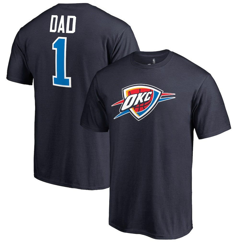 NBA - Oklahoma City Thunder #1 Dad T-Shirt - Navy