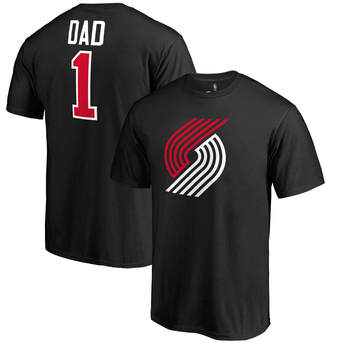NBA - Portland Trail Blazers #1 Dad T-Shirt - Black