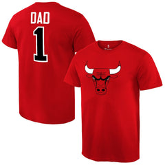 NBA - Chicago Bulls #1 Dad T-Shirt - Red
